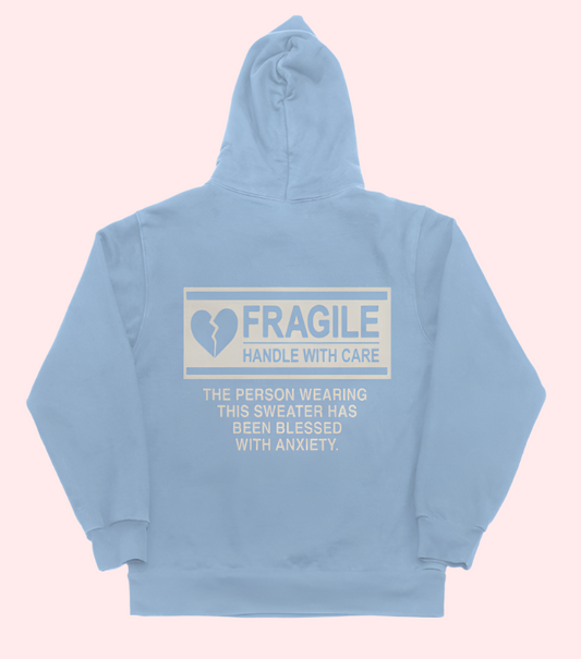 Blessed with Anxiety Hoodie (Baby Blue 2024) Bestseller!!